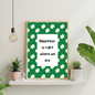 Happiness is Right Where We Are – Chamomile Background Wall Art