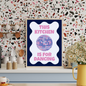 This Kitchen Is For Dancing Wall Art | Funny Kitchen Quote Print | Aesthetic Home Decor
